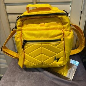 Lug Alpine Yellow ‎ Bannana Quilted Crossbody Bag/ multi uses